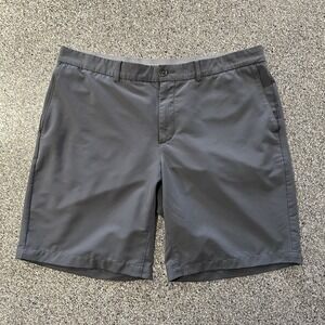 Nike Flex Hybrid Standard Fit Golf Shorts 10" Men's 38 Grey Flat Front  921753
